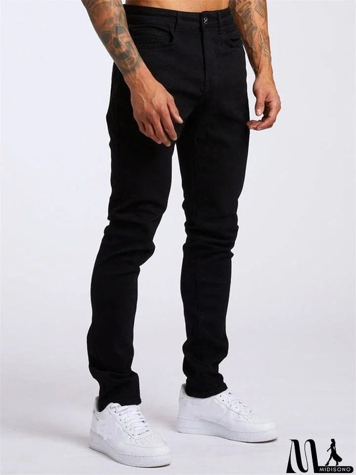 MidiSono - Men's Fashion Casual Slim Fit Demin Pants