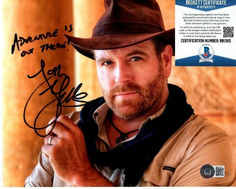 Josh gates signed 8x10 Photo Poster painting beckett bas destination truth expedition unknown