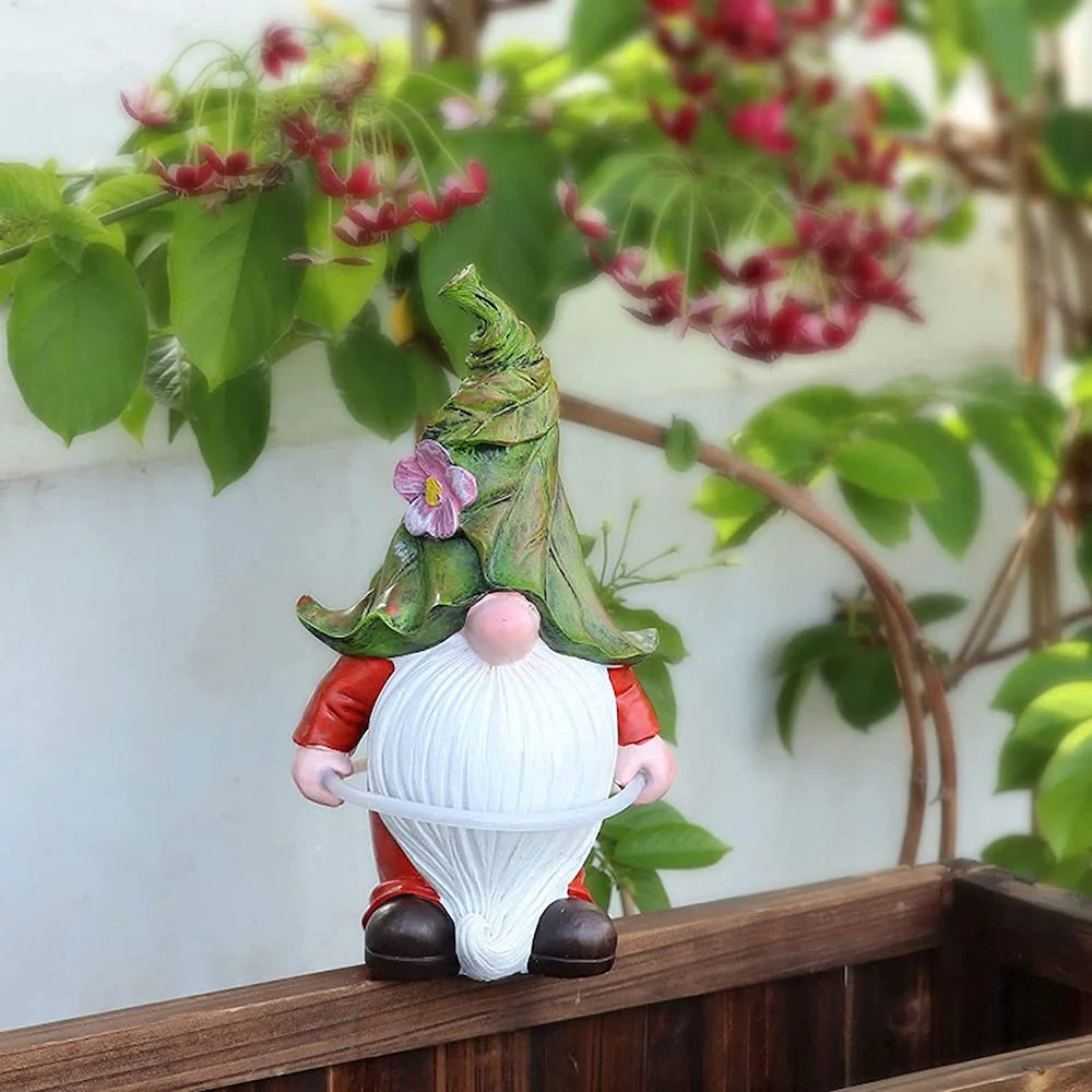 Solar Hula Hoop Garden Gnome