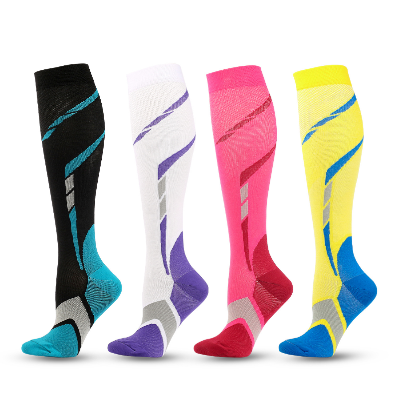 Unisex Outdoor Argyle Compression Socks Running Stockings