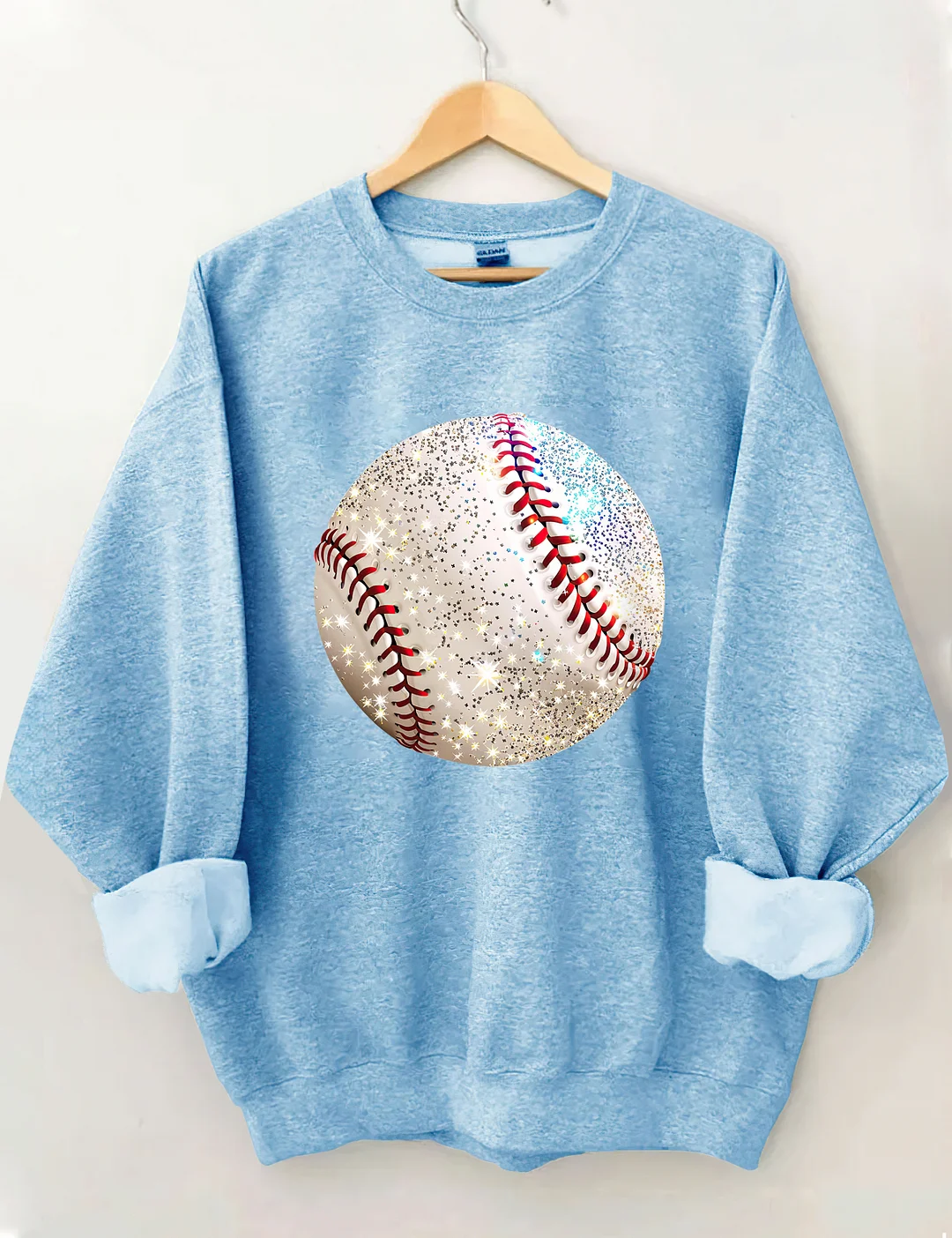 Glitter Baseball Game Day Sweatshirt