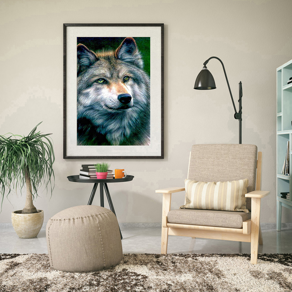 

(Multi-Size) Wolf - Round/Square Drill Diamond Painting - 30*40CM, Round diamond 40*50cm, 501 Original