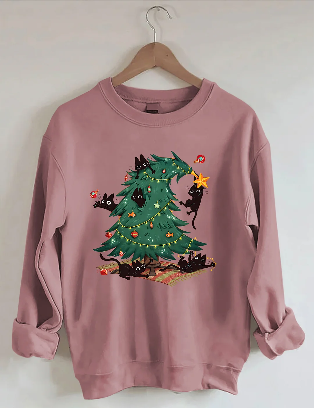 Funny Christmas Cat Sweatshirt