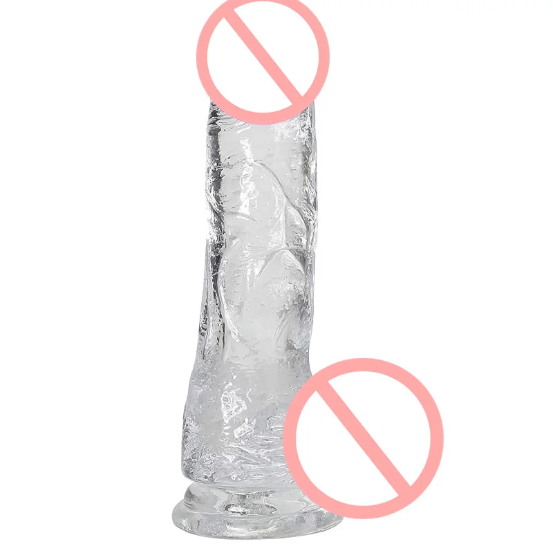 Transparent Crystal Dildo, Dildo In Clear - Rose Toy