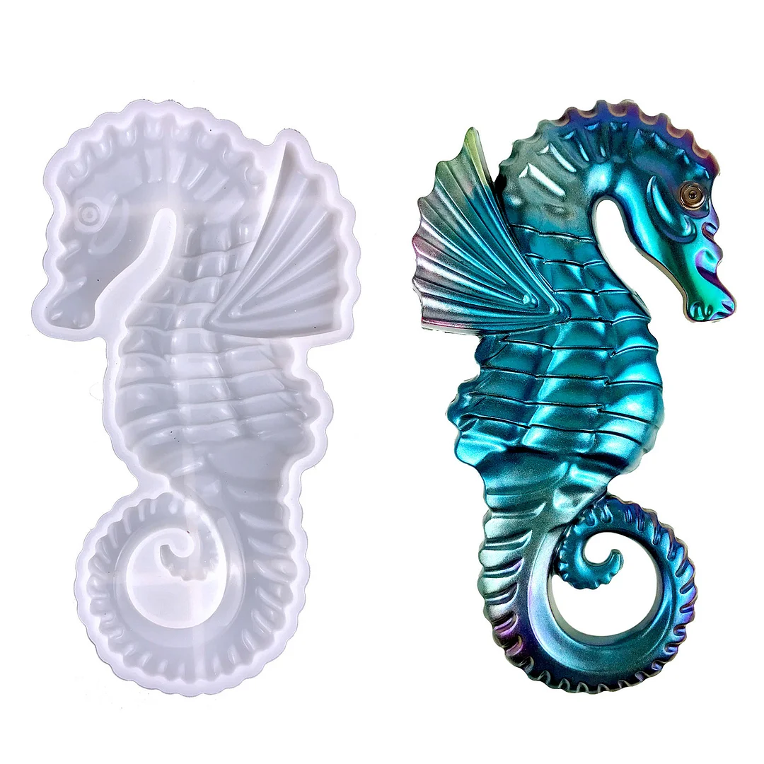 3D Resin Seahorse Mold