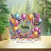 Ornement acrylique carnaval joyeux anniversaire-bricolage