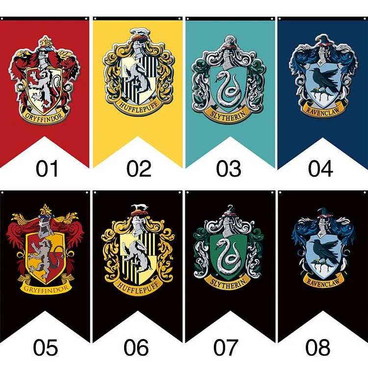 Mayoulove Harry Potter Hogwarts Gryffindor Flag Banners Birthday  Decoration-Mayoulove