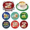 6pcs DIY Beer Diamond Painting Acrylic Coasters