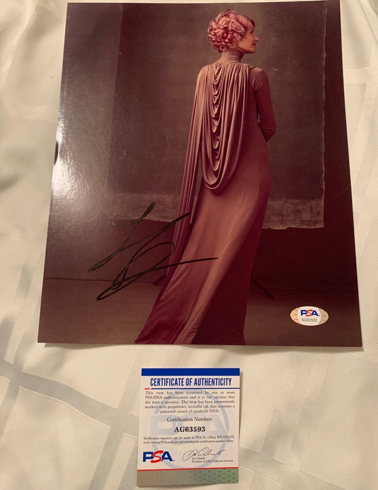 laura dern signed 8x10 Photo Poster painting Star Wars Psa
