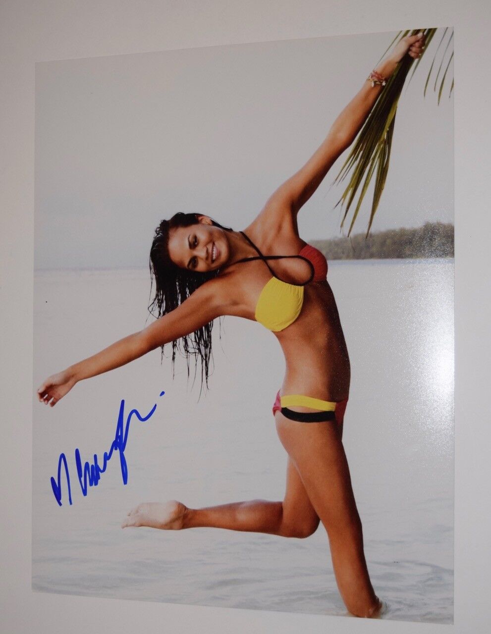 CHRISSY TEIGEN Signed Autographed 11x14 Photo Poster painting SI Swimsuit Model Hot Sexy COA VD