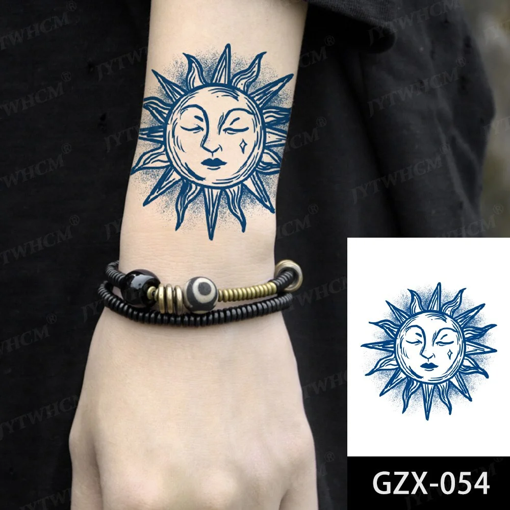 Juice 2 Weeks Lasting Tattoo Sticker Moon Forest Small Arrow Rose Waterproof Transfer Fake Tatoo Female Transfer Tatto Men Women