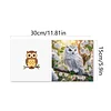 12pcs Diamond Painting Owl Greeting Card Set with Envelope Daily Wishing Cards for Birthdays Thanksgiving & Special Occasion