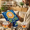 (25x25cm)DIY Sunflower Framed Handmade Pearl Painting Art Craft Kit Living Home Decor