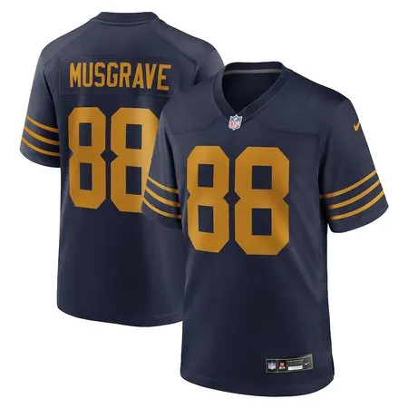 Men's Green Bay Packers #88 Luke Musgrave  Navy The 1923 Classic Game Jersey