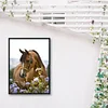 Diamond Painting-DIY Full Round Drill Horse Flowers