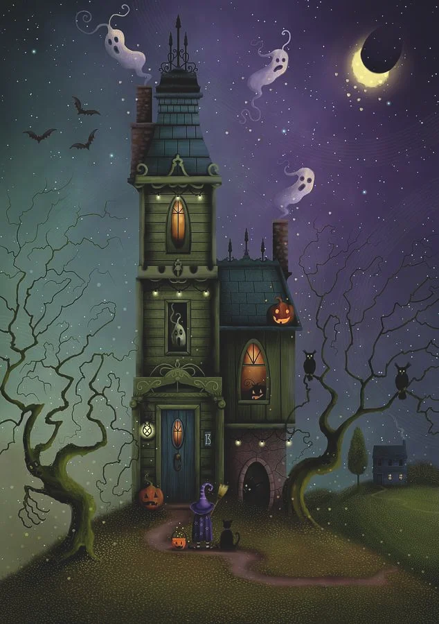 Halloween Witch Scenery 40*60CMCM(Canvas) Diamond Painting gbfke