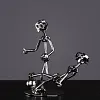 Industrial Style Metal Punk Iron Home Office Desk Ornaments Music Decoration Musical Instrument Drummer