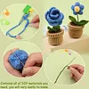 Flower Pot Crochet Starter Kits with Step-by-Step Video Tutorials, Hanging Potted Plants Knitting Starter Pack for Beginners Decoration
