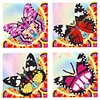 4PCS DIY Diamond Painting Corner Bookmark Kits (Garden Butterfly)