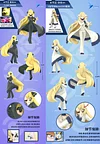 1/20 Scale World Zukan Cynthia, Mega Garchomp, Iris & Haxorus - Pokemon Resin Statue - QN Studios