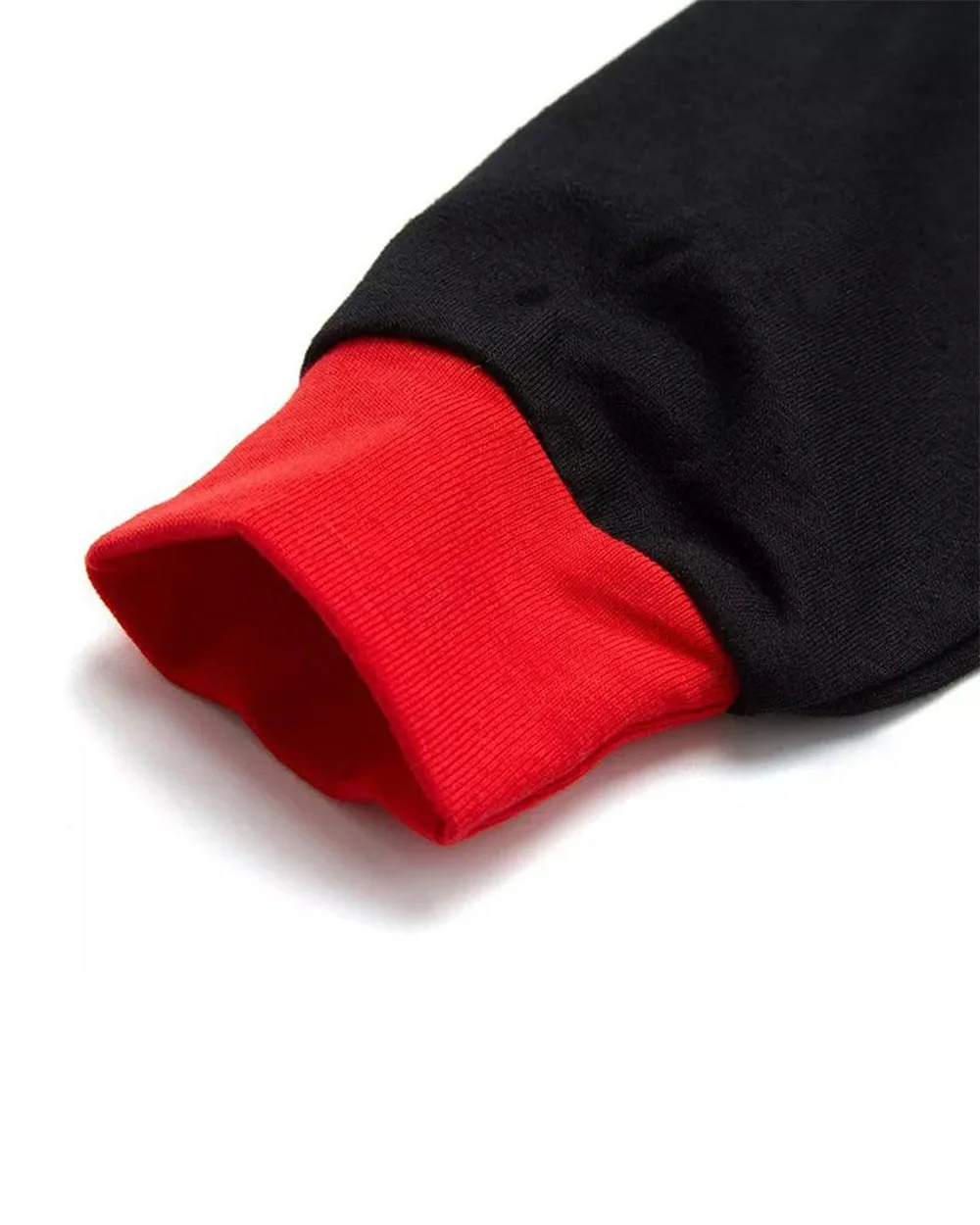 Black Santa Hat deer Print Christmas Pajamas