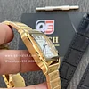 Cartier Santos Medium Yellow Gold with White Dial (35mm) Super clone