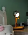 Moon Punishment Standing Desk Lamp Birthday Gift Bedroom Bedside Atmosphere Lamp Table Set Solid Wood Ornaments Charging