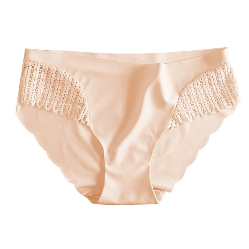 S-XL Women Panties Sexy Seamless Briefs Underwear Lace Panties  Female Underpants Intimate Lingerie 6 Solid Color Hollow Pantys