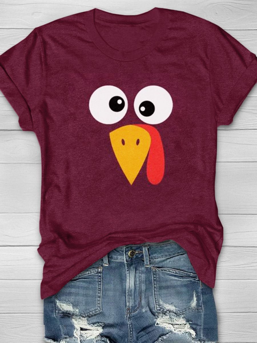 Cute Turkey Fall Thanksgiving T-Shirt