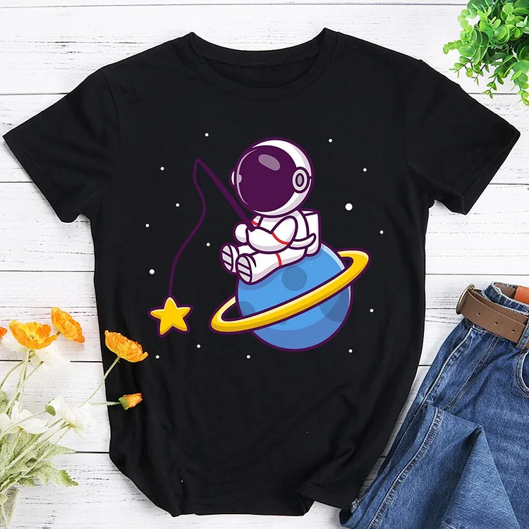 Funny space T-Shirt Tee -603983-Annaletters