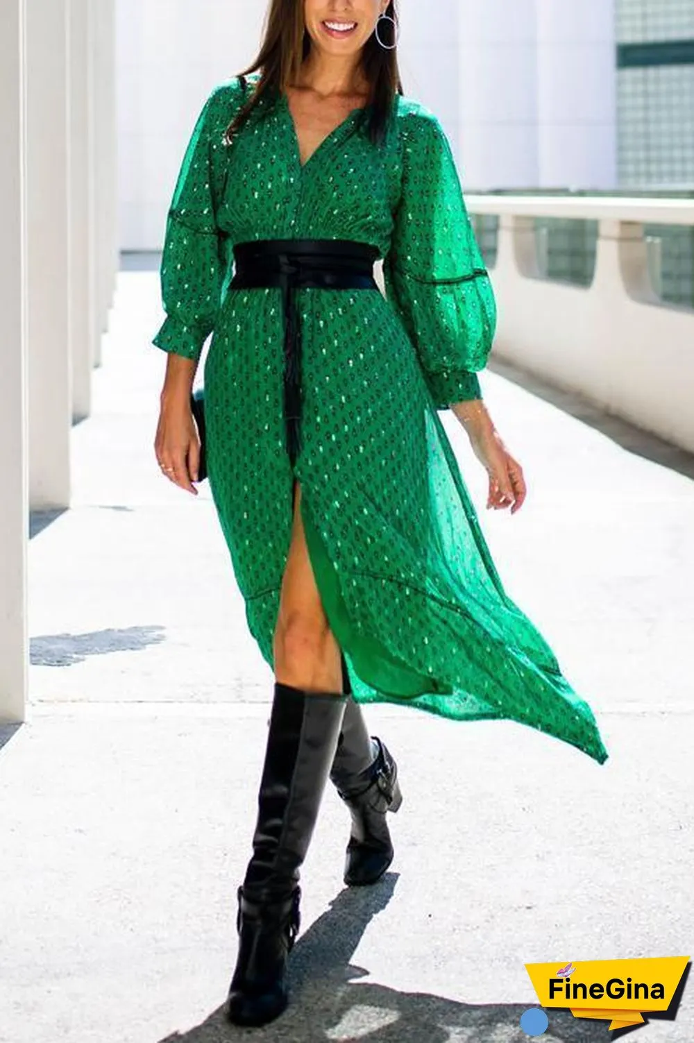Tassels Pu Lace Up Wide Belt