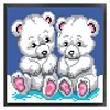 Bead Embroidery - Full Printed 9CT Bears(20x20 CM)