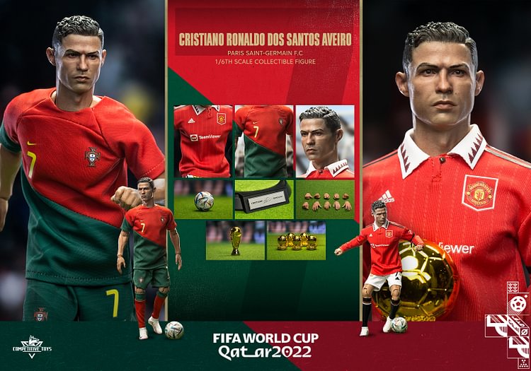Preorder Competitive Toys Com002 1/6 Action Figure 2022 World Cup Cristiano Ronaldo
