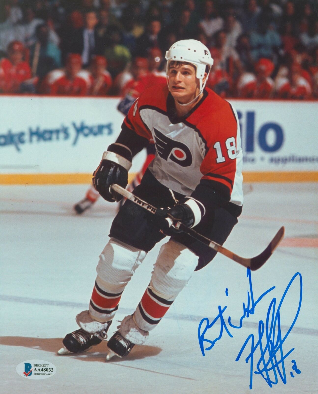 Flyers Mike Ricci Authentic Signed 8x10 Photo Poster painting Autographed BAS #AA48032