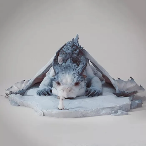 Dragon And Mouse - Art Sculpture