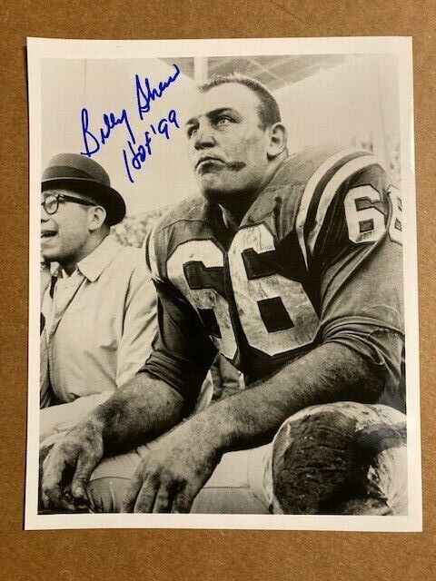 Billy Shaw HOF Boldly Signed 8x10 Photo Poster painting with COA