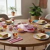 Divided Spinning Snack Serving Tray 5-Compartment Rotating Round Snackle Box Container with Lid for Chips and Dip Nut Candy Fruit Party Picnic