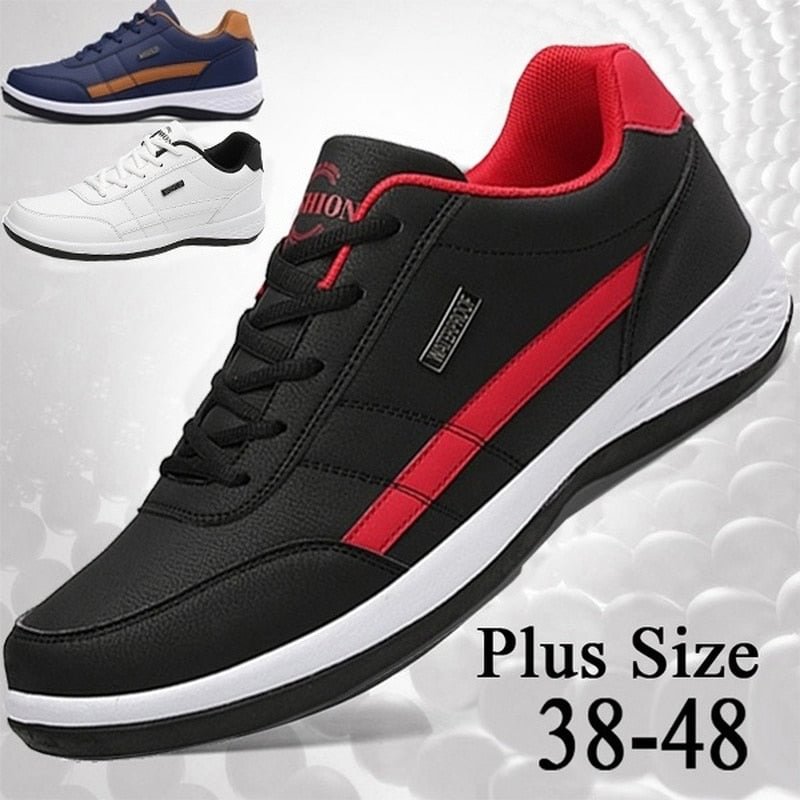 Leather Leisure Non-slip Vulcanized Shoes