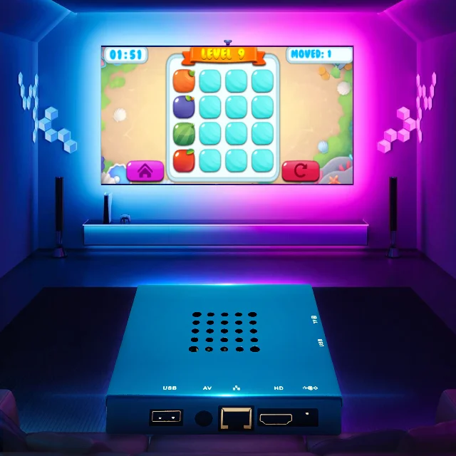 Dual Controller Game Box Console with 100 Plus Built In Games for TV and Family Fun