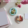 2Pcs Weihnachtshütte Kardinal - 5d DIY Bastelspiegel