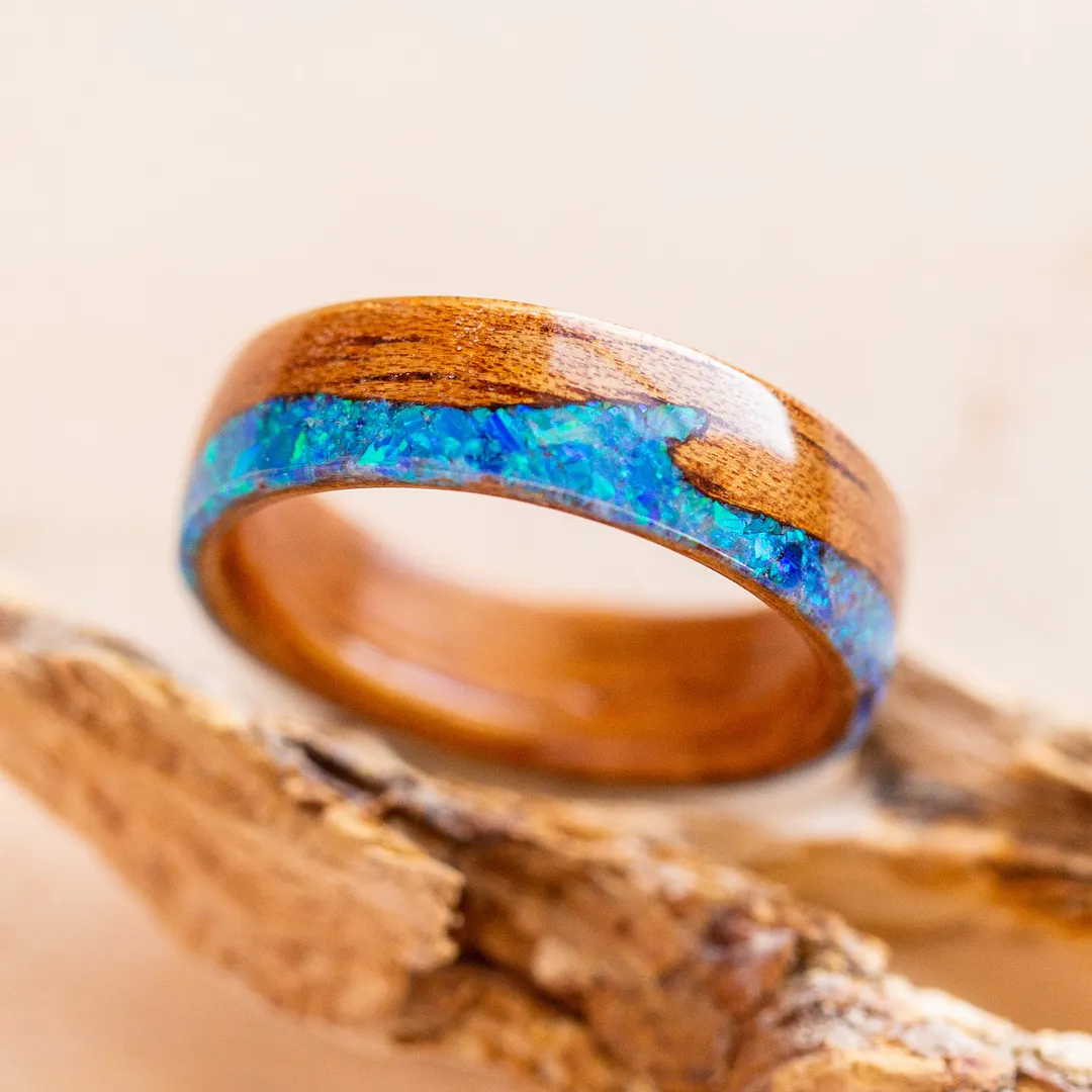 Koa & Blue Pacific Opal Waves