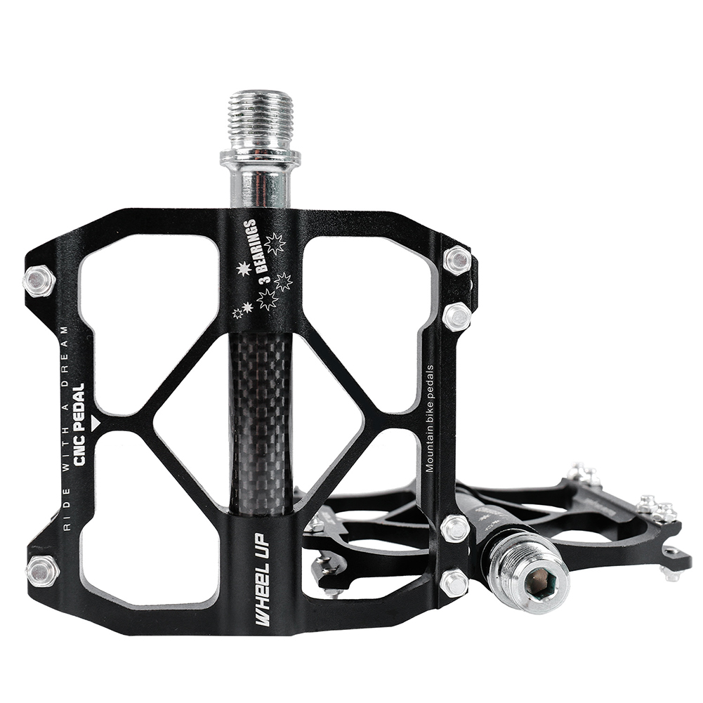

1 Pair WHEEL UP Sealed Bearing MTB Mountain Bike Anti-slip Pedals Black, 501 Original