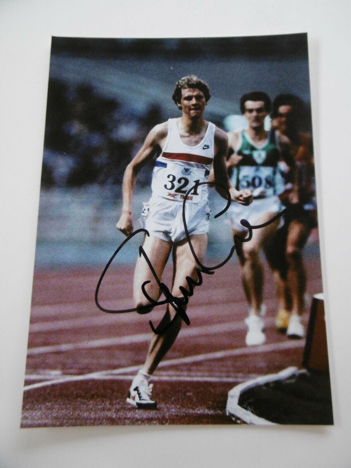 Steve Cram signed 5x7 inch picture autograph