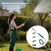 31 Inch Battery Powered Sprayer Wand Rechargeable Electric Sprayer Telescopic Wand with Hose 3 Mist Nozzles for Lawn and Garden