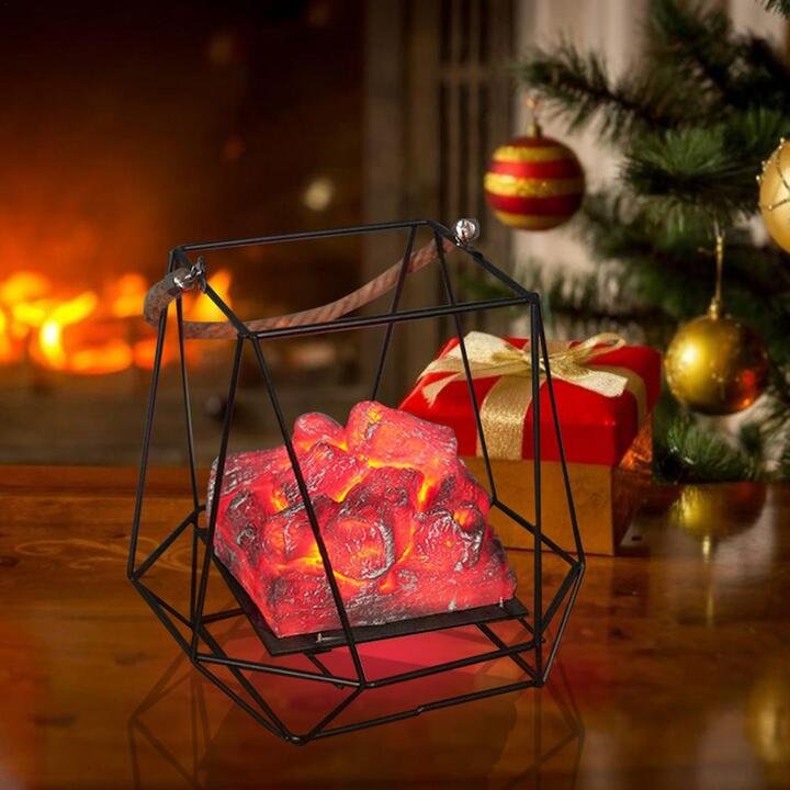 Halloween & Christmas Charcoal Flame LED Light、、sdecorshop