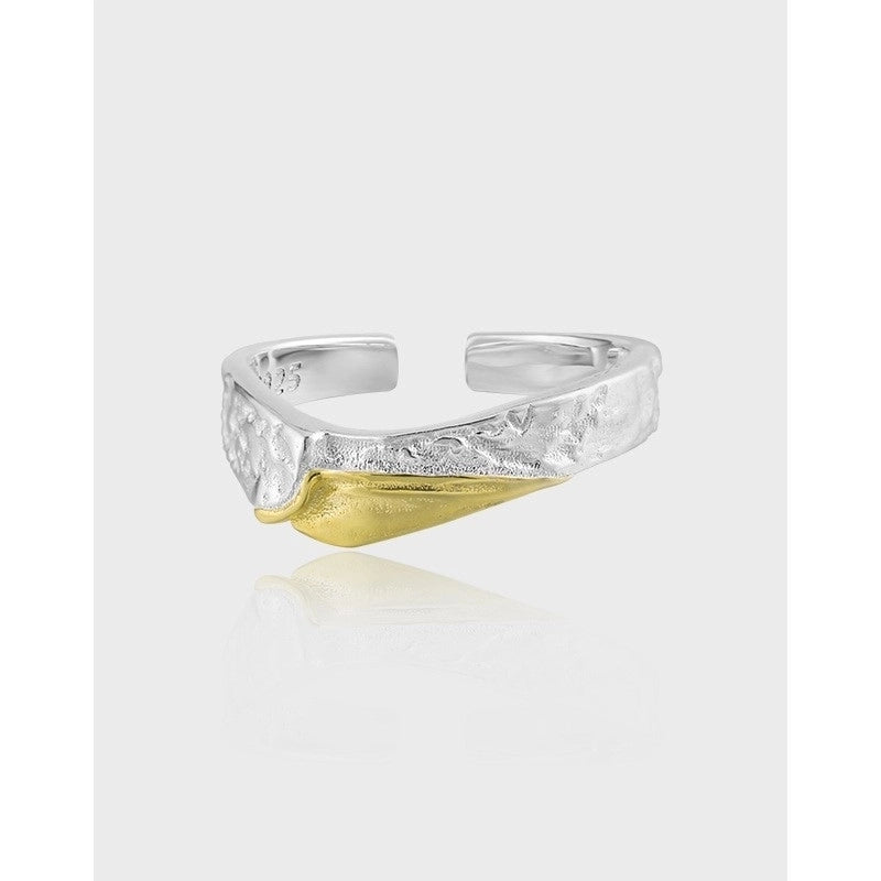 925 Sterling Silver Irregular Open Rings