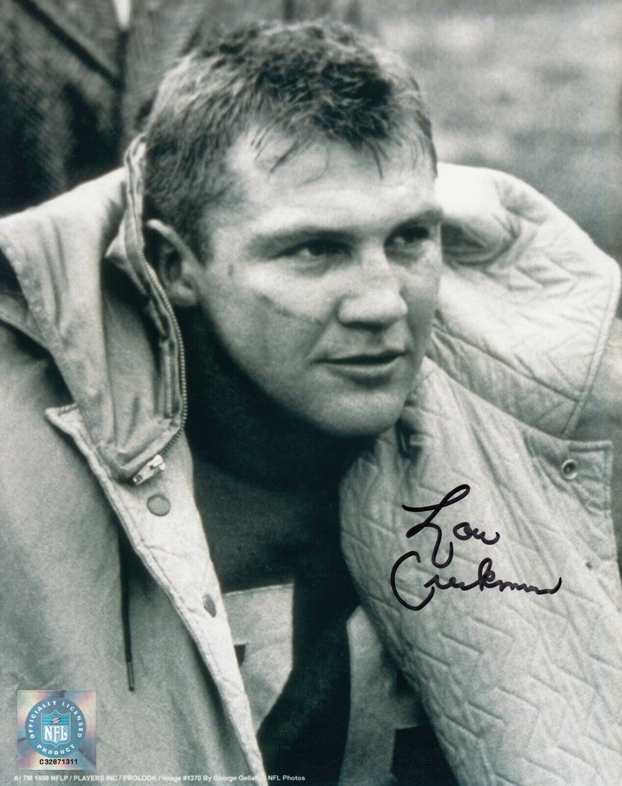 Lou Creekmur #0 8x10 Signed Photo Poster painting w/ COA Detroit Lions