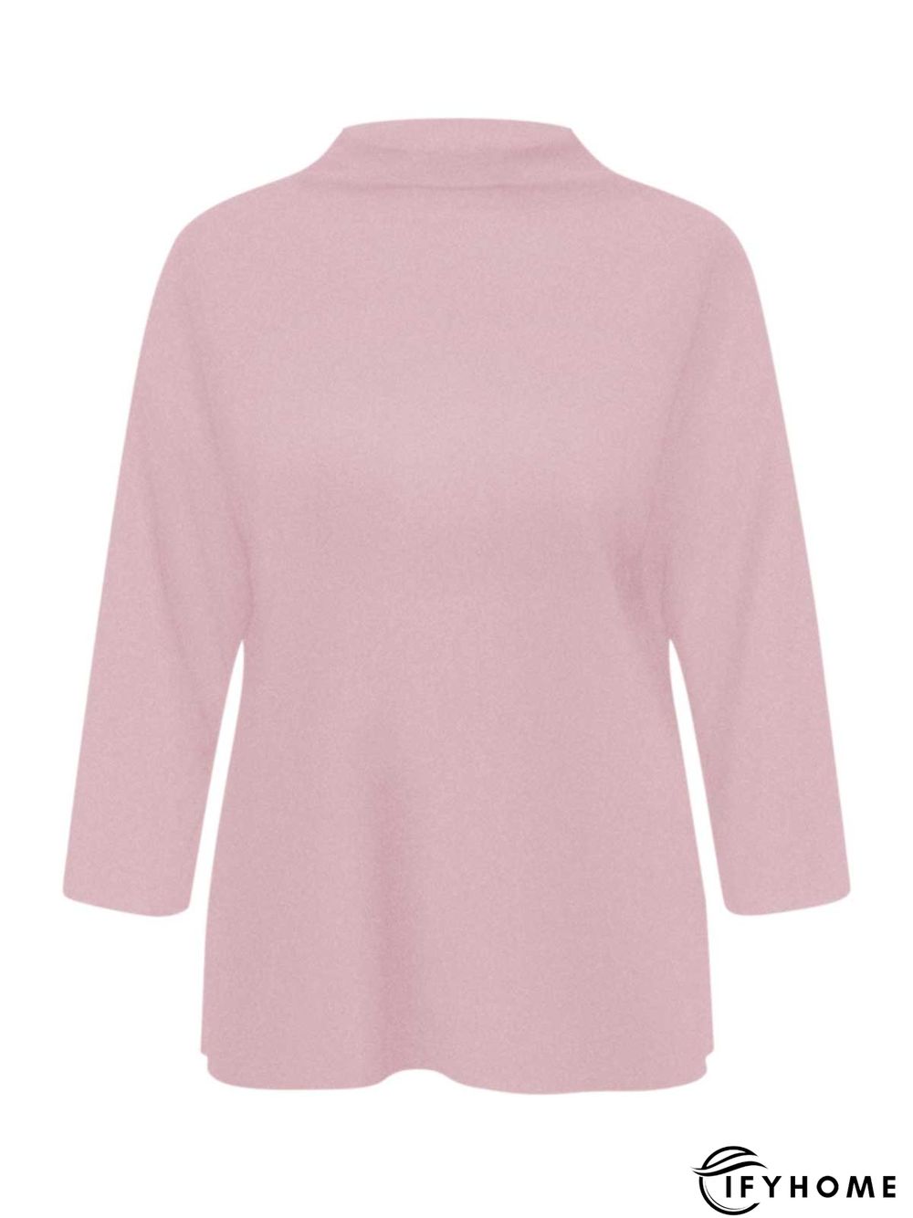 Casual Plain Boat Neck Long Sleeve Shirt | IFYHOME