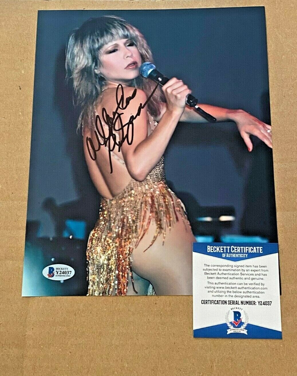 PIA ZADORA SIGNED SEXY 8X10 Photo Poster painting BECKETT CERTIFIED #3