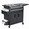 Tattoo Cart with Drawers Multi-Function Trolley Barber Shop Mobile Tool Cabinet